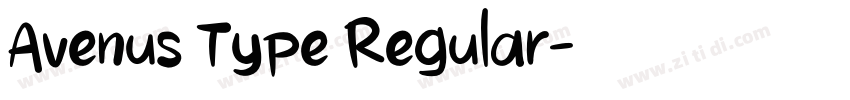 Avenus Type Regular字体转换